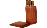 Angelo funda para 4 puros/cigarrillos cuero cognac