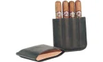 Angelo funda para 4 cigarillos y puros gris