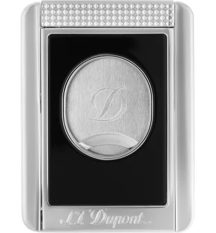 Cortapuros de doble hoja S.T. Dupont con soporte para puros Negro y Cromo