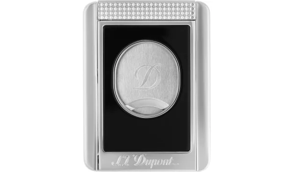 Cortapuros de doble hoja S.T. Dupont con soporte para puros Negro y Cromo