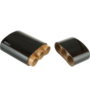 Funda de madera de ébano Siglo para 3 Robusto