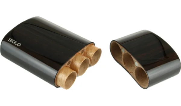 Funda de madera de ébano Siglo para 3 Robusto