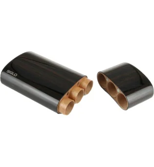 Funda de madera de ébano Siglo para 3 Corona