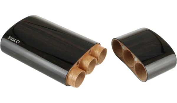 Funda de madera de ébano Siglo para 3 Corona