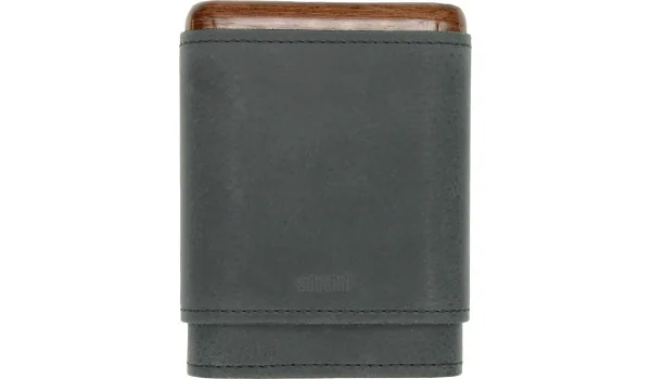 adorini Funda para Puros de Piel Negra 3/5