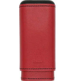 Estuche para 2-3 Puros adorini de Piel Auténtica Rojo Magma