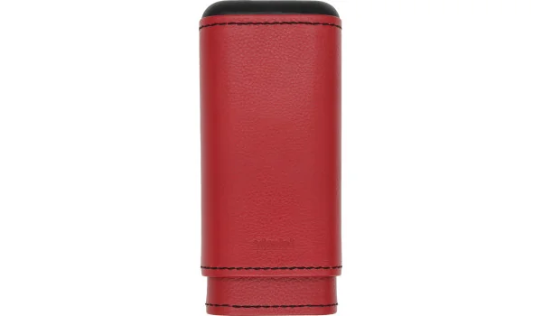 Estuche para 2-3 Puros adorini de Piel Auténtica Rojo Magma