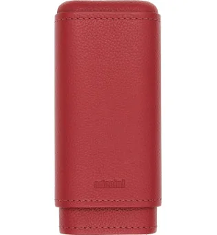 Estuche para 2-3 Puros adorini de cuero genuino Rojo