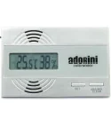 adorini Higrómetro y Termómetro Digital Plateado con Sensor Sensirion Suizo