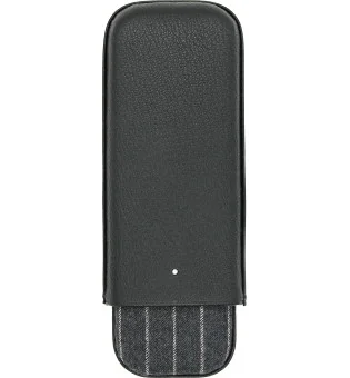 Dunhill Highland Estuche para Puros Negro y Gris Tiza a Rayas