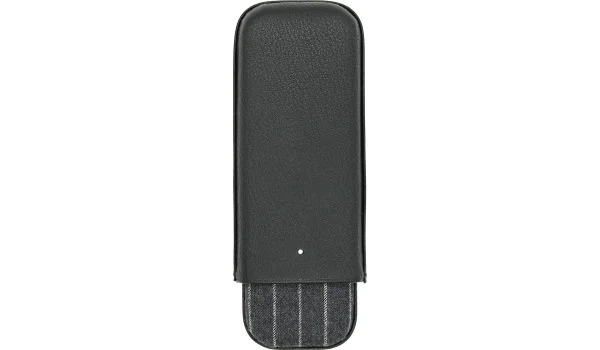 Dunhill Highland Estuche para Puros Negro y Gris Tiza a Rayas