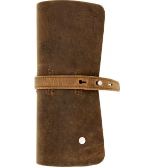 adorini Rollo para Puros de Cuero Marrón