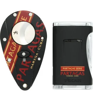 Juego de Cortapuros y Encendedor Partagas Series Xikar 2017