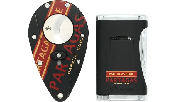 Juego de Cortapuros y Encendedor Partagas Series Xikar 2017 imagen 4