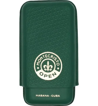 Montecristo Open Estuche para Puros Piel Verde 3 pzs.