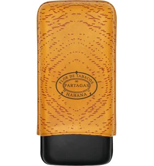 Partagas Classic Estuche para Puros  Piel Naranja y Negro 3 uds.