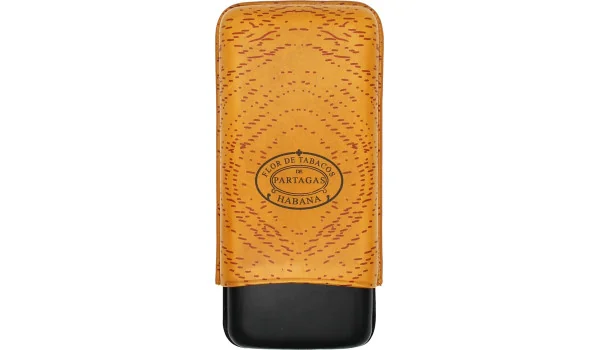 Partagas Classic Estuche para Puros  Piel Naranja y Negro 3 uds.