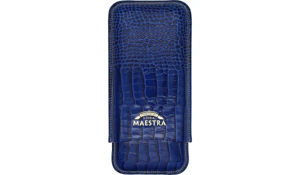 Partagas Linea Maestra Estuche para Puros  Piel Azul 3 uds.