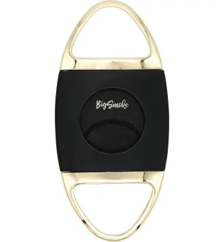 Cortapuros BigSmoke negro y dorado, cuchillas dentadas negras