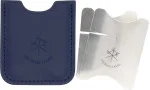 Les Fines Lames Soporte para Puros con Funda de Cuero Azul Petróleo