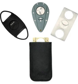 Accesorio de mejora: Funda de piel negra adorini para cortapuros