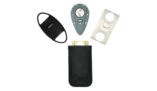 Artículo de mejora: estuche de cuero negro adorini para cortadores