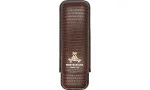 Funda para puros Montecristo de cuero marrón para 2 puros