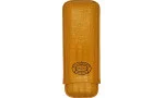 Funda para puros Partagas de cuero color mostaza para 2 puros