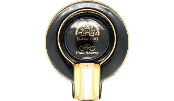 Cenicero H.Upmann individual negro y dorado