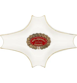 Hoyo de Monterrey Cenicero Blanco Pequeño