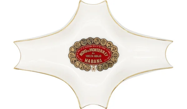 Cenicero Hoyo de Monterrey blanco pequeño