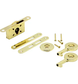 Juego estándar de Cerradura de pestillo giratorio para Humidor Oro