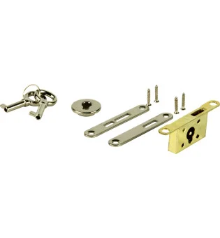 Juego de Cerradura de Perno Giratorio para Humidor plata