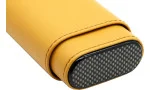 Estuche de Cuero para Puros Amarillo / Carbono imagen 8