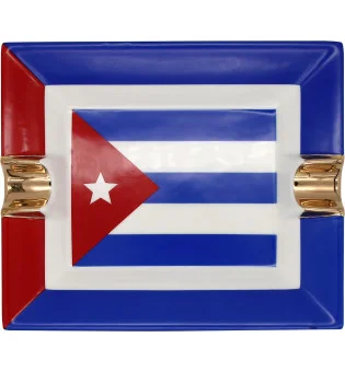 Cenicero Cerámico Bandera de Cuba