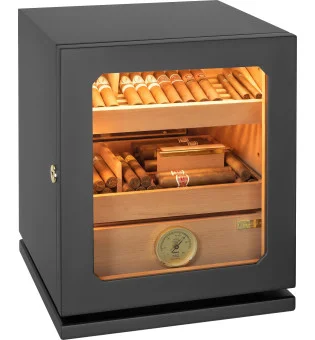 Humidor Adorini Lumina Medium Deluxe negro