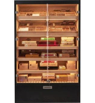 Humidor de armario Adorini Primo Duo negro