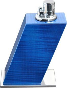 Elie Bleu Encendedor de Mesa Sicámoro Teñido de Azul